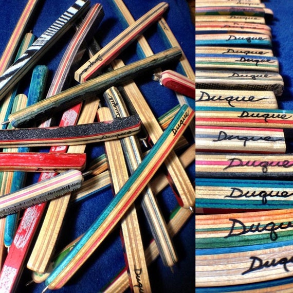 Recycled Upcycled Skateboard Griptape Pen SkatePen Handmade by Etsy