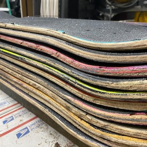 6 Used skateboard decks to recycle