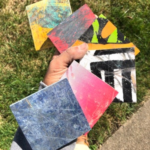 Handmade Upcycled Skateboard Coaster Handmade by Steve Duque in Rhode Island, Duque Skate Art