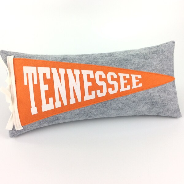 Regalo de decoración de habitación de Tennessee Pennant Pillow