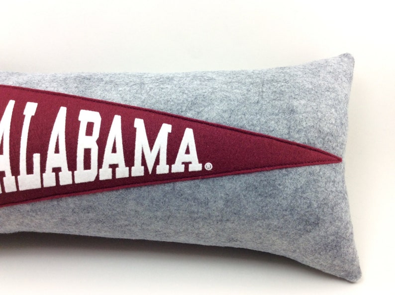 University of Alabama Crimson Tide Pennant Pillow graduation gift dorm room decor image 5