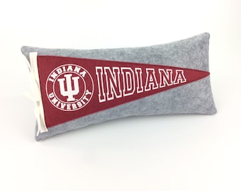 Indiana University Hoosiers Pennant Pillow graduation gift room decor