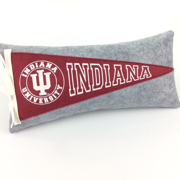 Indiana University Hoosiers Pennant Pillow graduation gift room decor