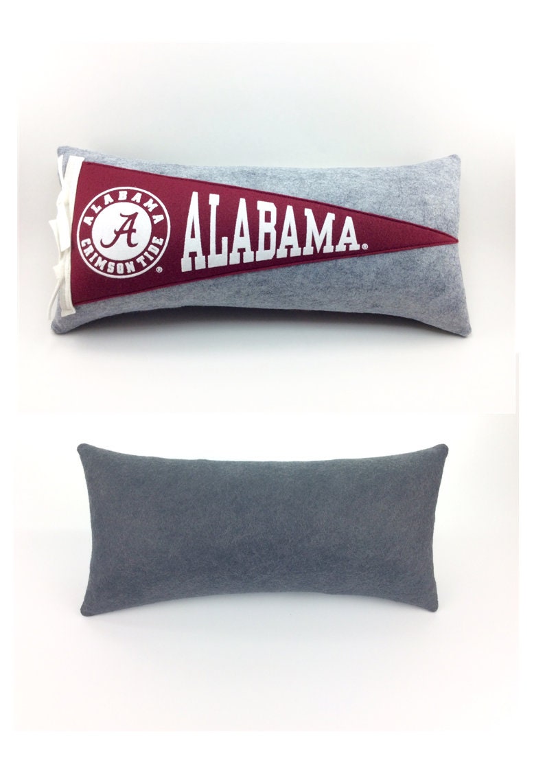 University of Alabama Crimson Tide Pennant Pillow graduation gift dorm room decor No thanks.