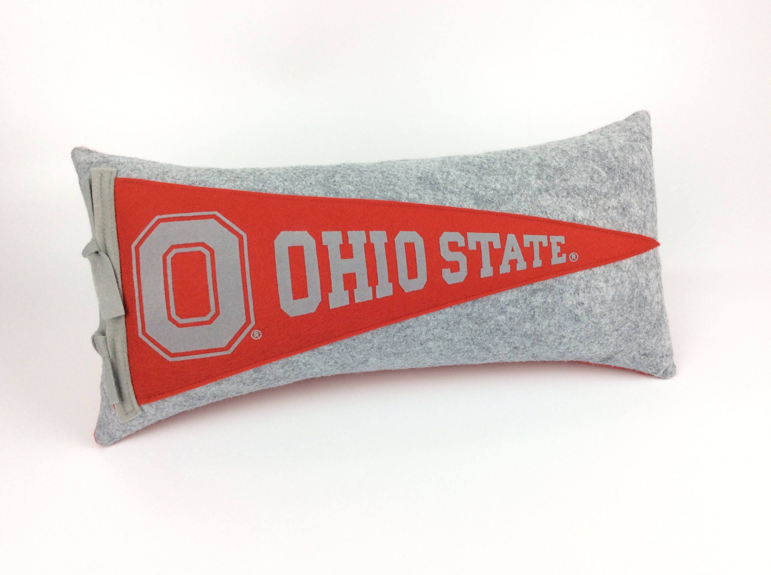 The Ohio State University Buckeyes Pennant Pillow Osu 50
