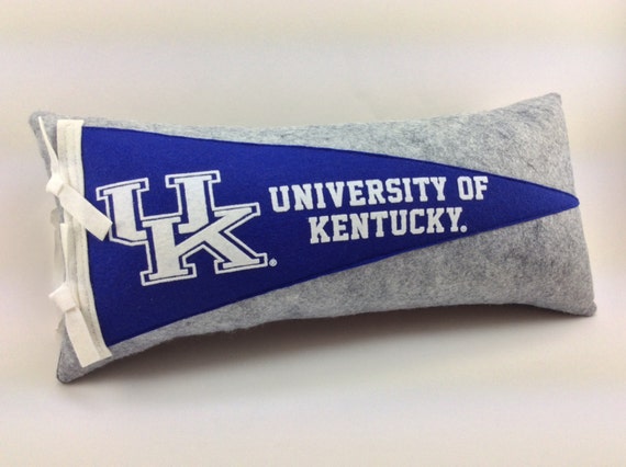University Of Kentucky Wildcats Pennant Pillow Graduation Gift Etsy