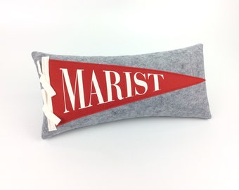 Marist Pennant Pillow graduation gift dorm room decor