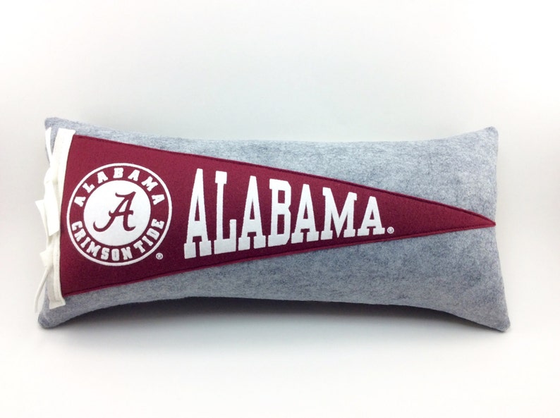 University of Alabama Crimson Tide Pennant Pillow graduation gift dorm room decor image 7