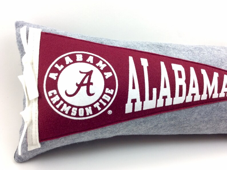 University of Alabama Crimson Tide Pennant Pillow graduation gift dorm room decor image 3