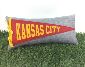 Kansas City Pennant Pillow