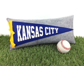 Kansas City Pennant Pillow