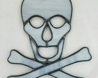Stained Glass Skull & Crossbones