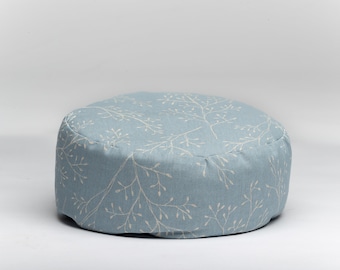 Yoga cushion meditation cushion "Blue Hour" light blue beige