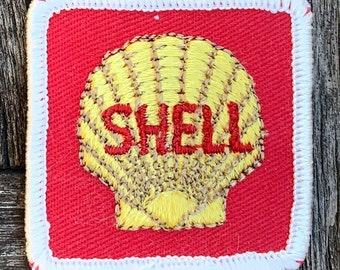 Shell Oil Patch FREE Ship New Old Stock of Closed Embroidery Company