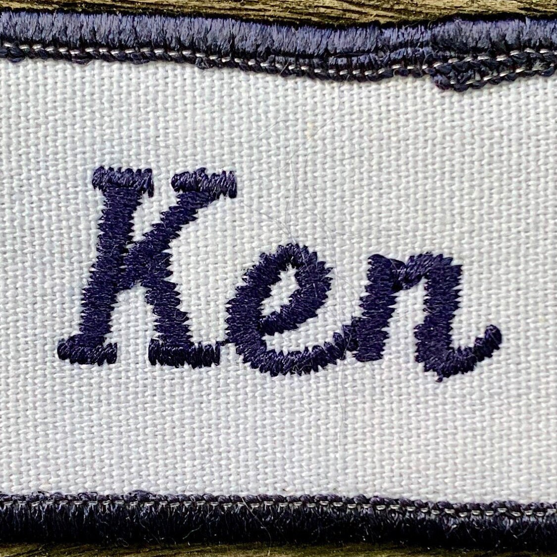 Ken A Work Shirt Name Patch That Says ken in Blue Etsy