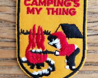 Camping's My Thing Vintage Travel Patch by Voyager