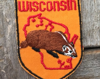Wisconsin Vintage Souvenir Travel Patch by Voyager