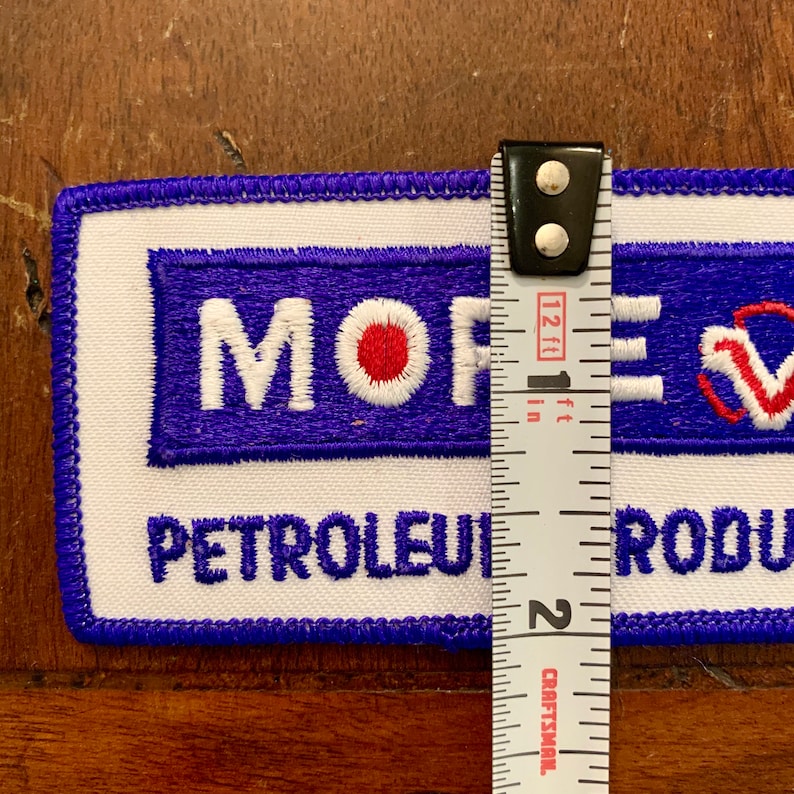 More Petroleum Products Work Shirt Gas Station Attendant Patch