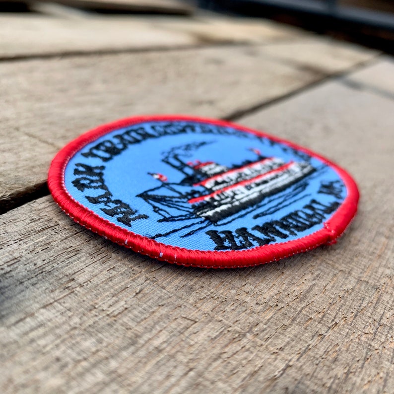 Mark Twain Riverboat Company Missouri Vintage Souvenir Travel Patch Hannibal