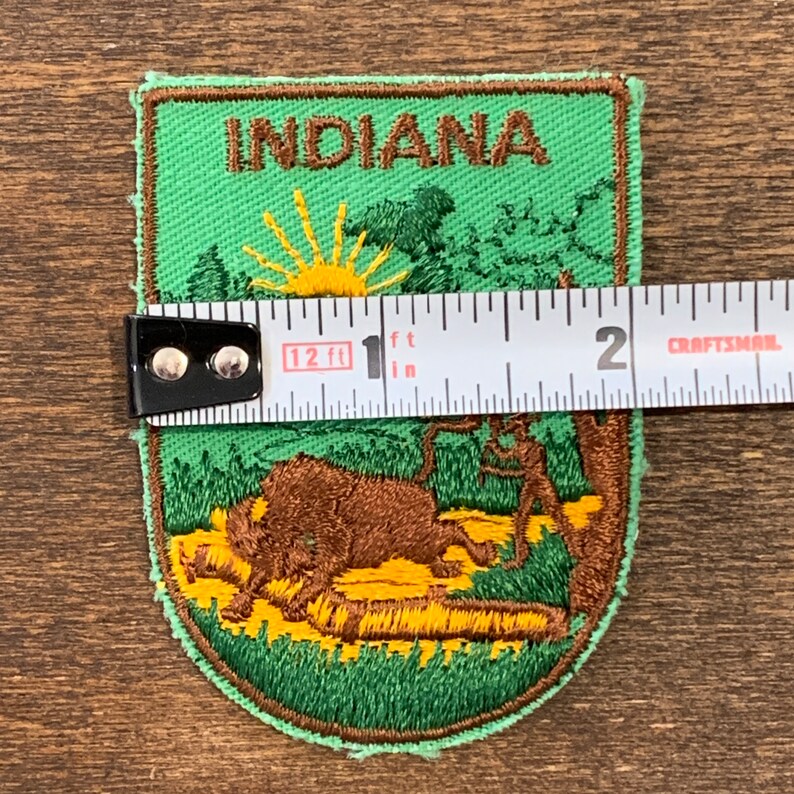 Indiana Vintage Travel Patch by Voyager image 6