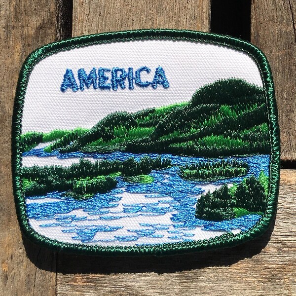 America Vintage Travel Patch by Voyager