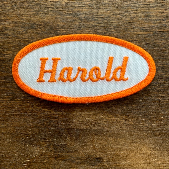 Harold A White Work Shirt Name Patch That Says Haro Gem harold-a-white-work-shirt-name-patch-that-says-haro-gem