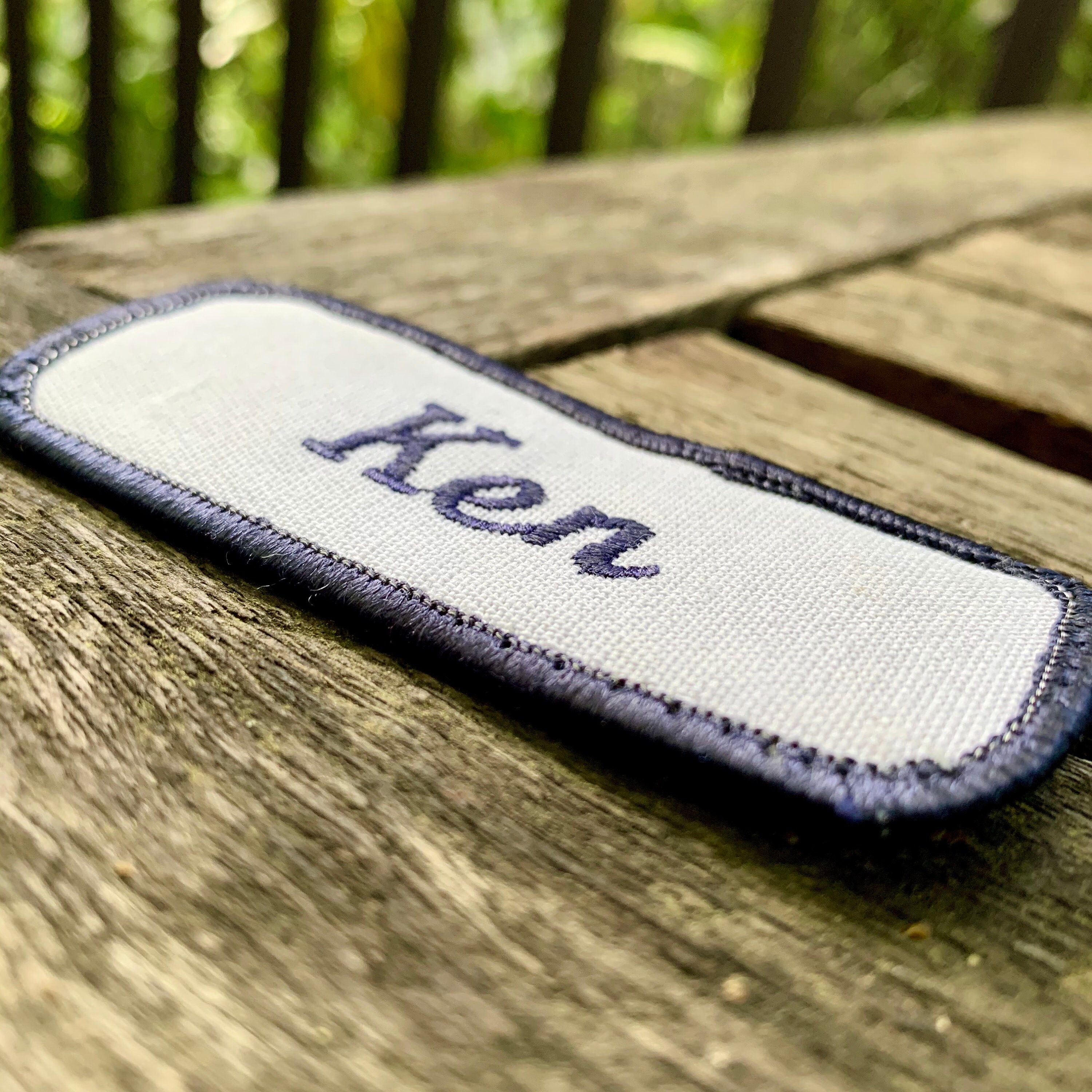 Ken A Work Shirt Name Patch That Says ken in Blue Etsy