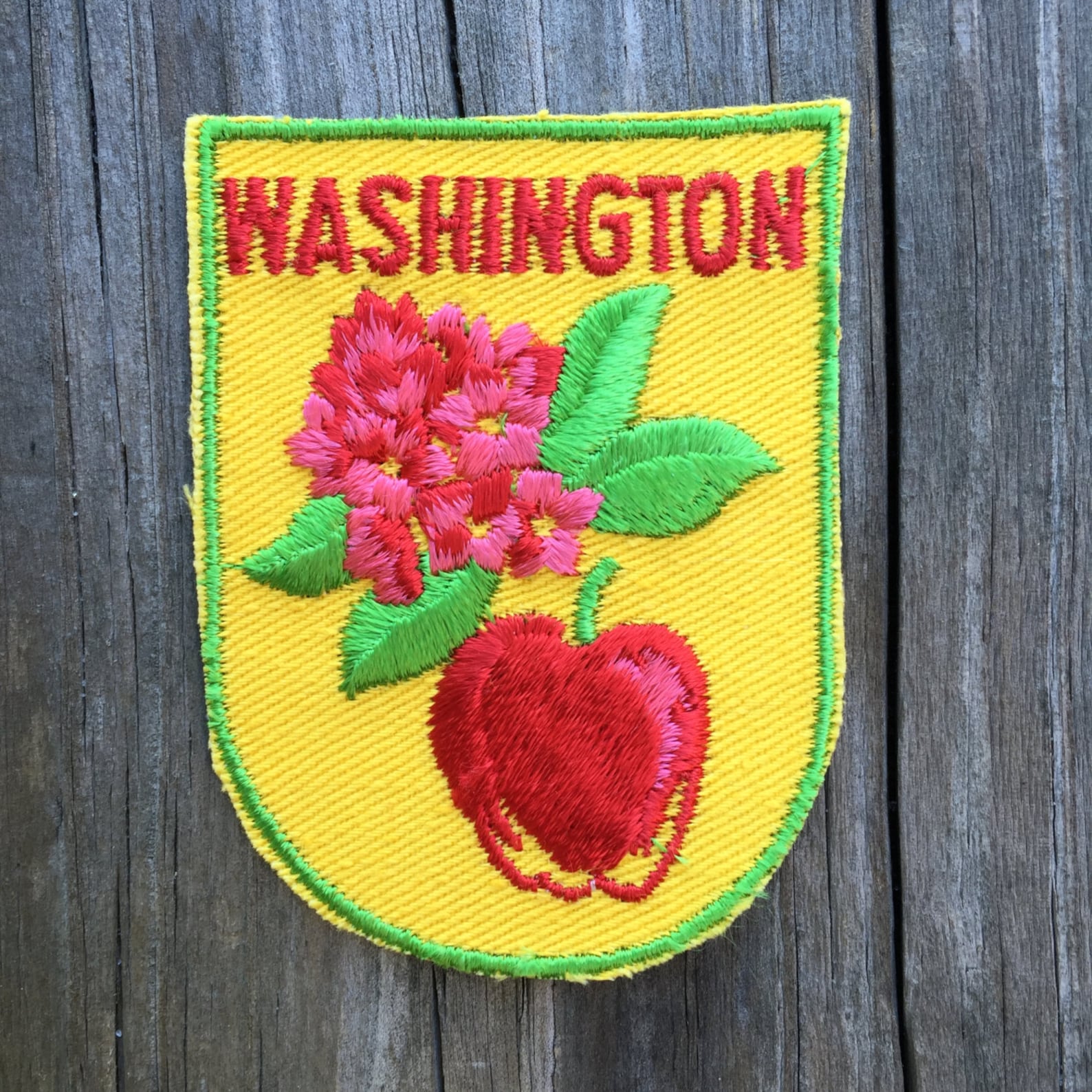 Washington State Vintage Travel Patch by Voyager Etsy