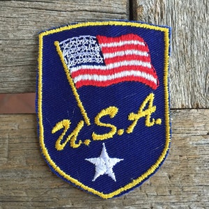 USA Vintage Travel Patch by Voyager - Etsy