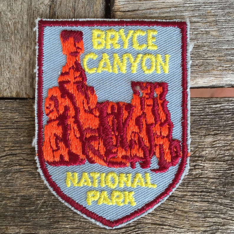 Bryce Canyon National Park Utah Vintage Travel Patch by Voyager