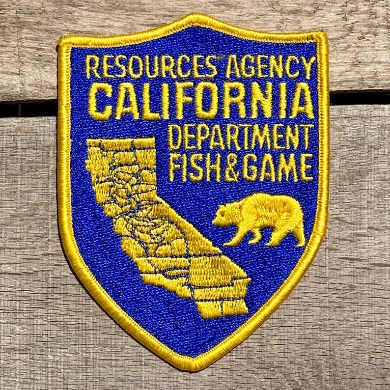 California Department of Fish and Game Uniform Patch Etsy