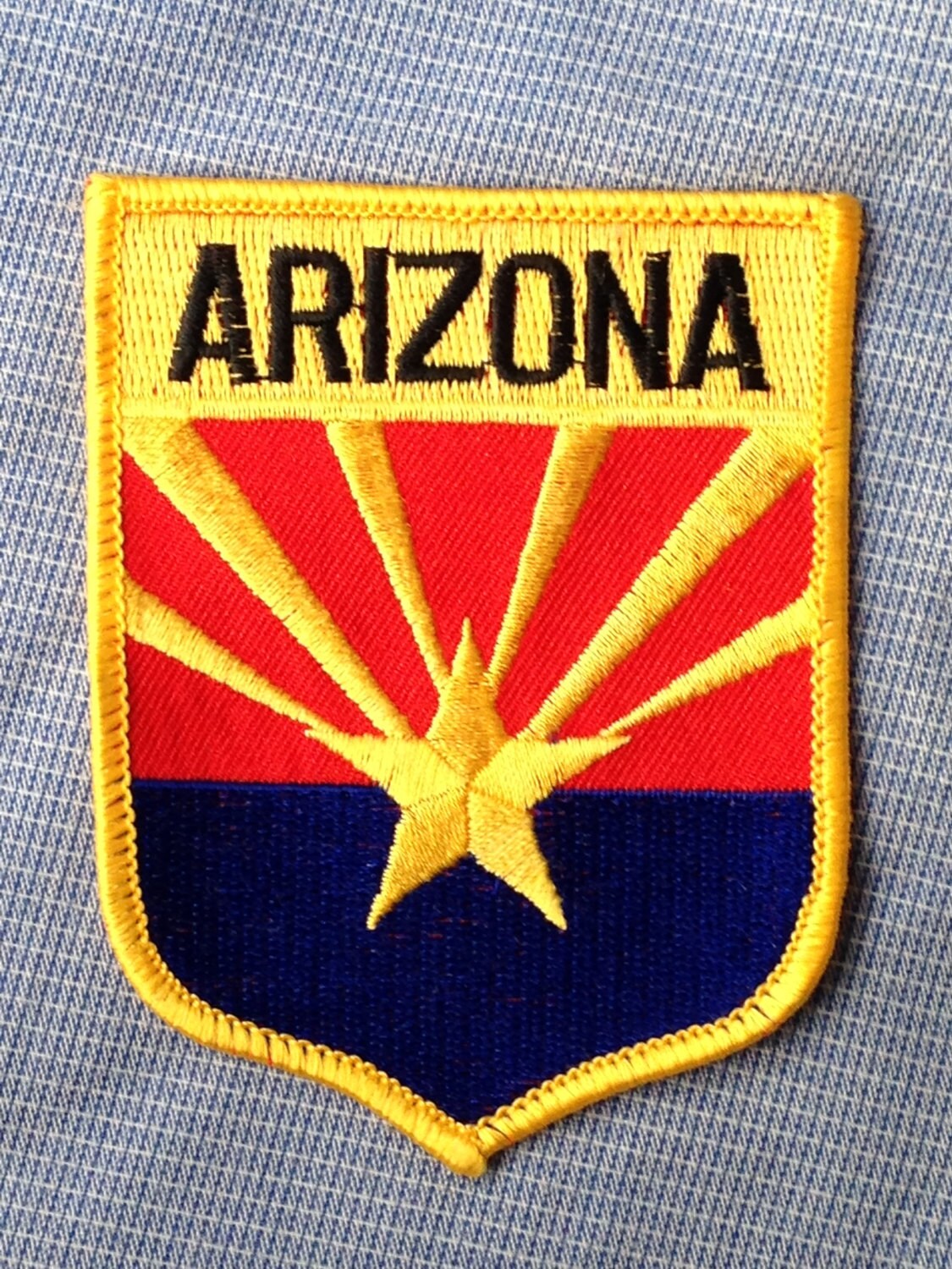 Arizona State Flag Embroidered Patch – Iron-On/Sew-On – USA Made – Athena Brands