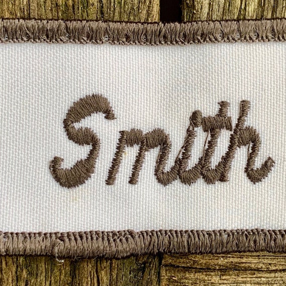 Smith. A white work shirt patch that says "Smith"… - image 2