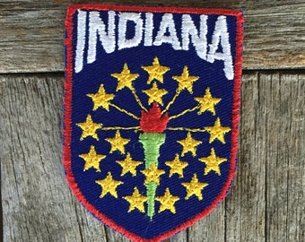 Indiana Vintage Travel Patch by Voyager
