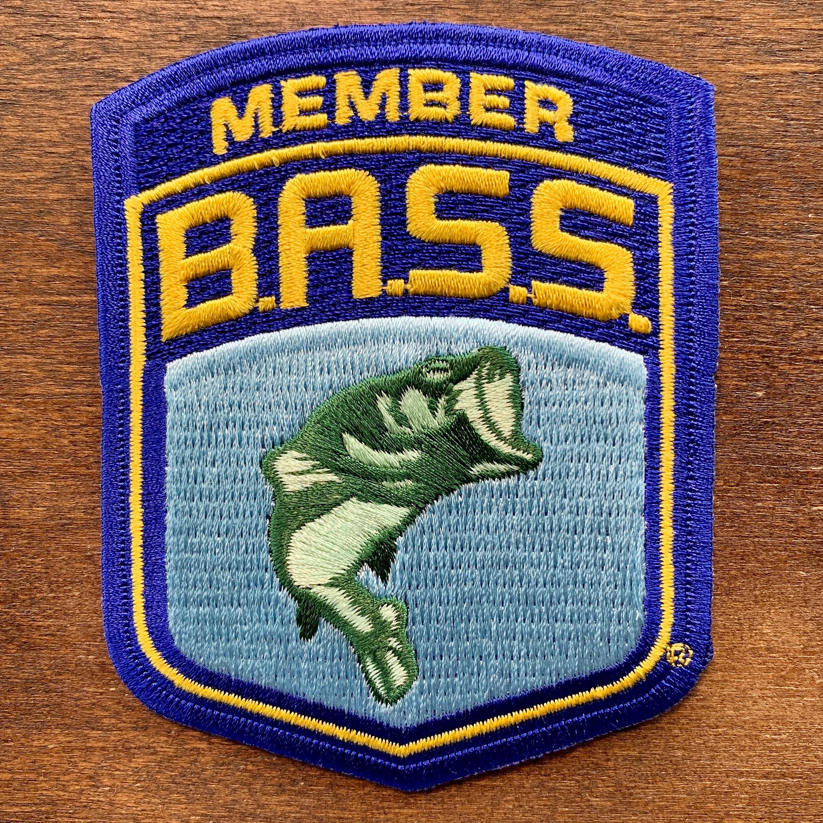 Vintage BASS Bass Anglers Sportsman Society MEMBER Iron-on Patch