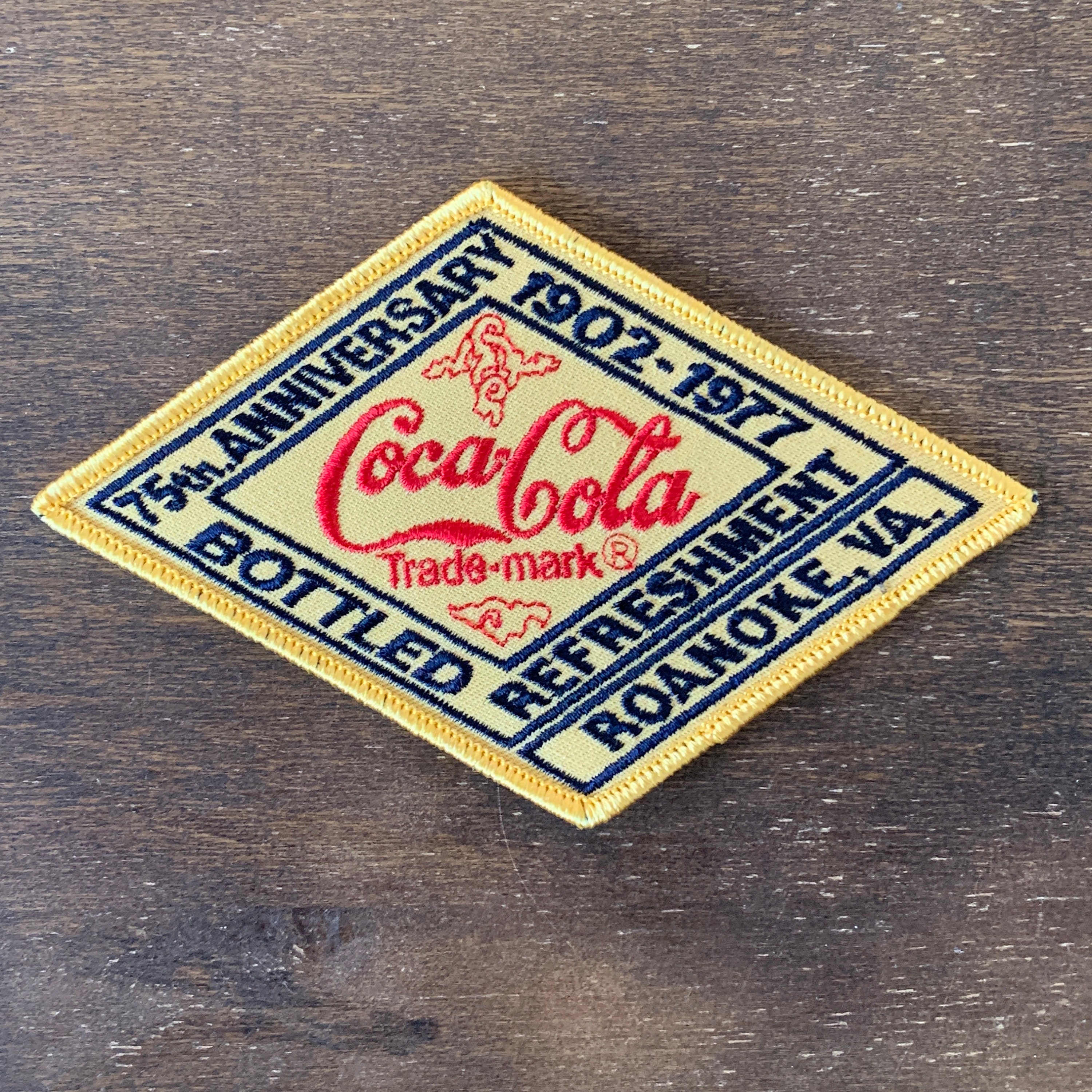 Coca Cola 75th Anniversary Roanoke VA Bottling Company Patch