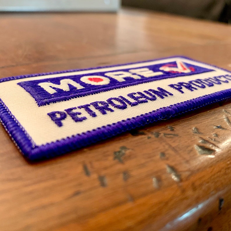 More Petroleum Products Work Shirt Gas Station Attendant Patch