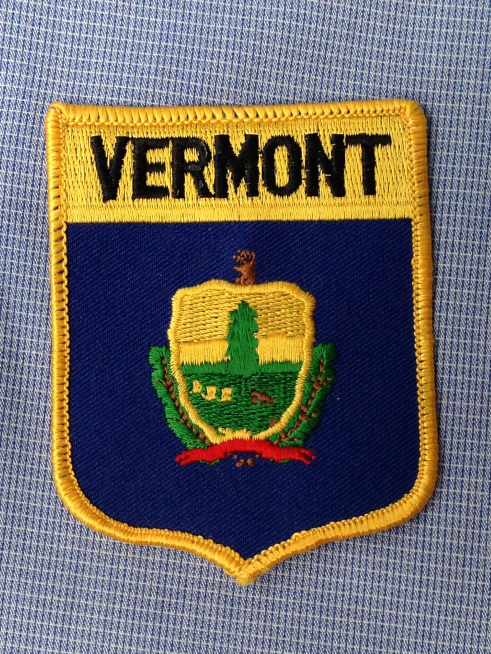 Vermont Flag Vintage Travel Patch - Etsy