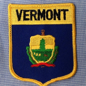 Vermont Flag Vintage Travel Patch