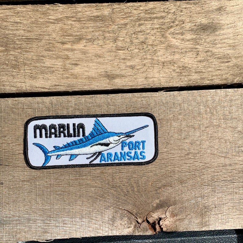 Port Aransas Texas Marlin Fishing Vintage Souvenir Travel | Etsy