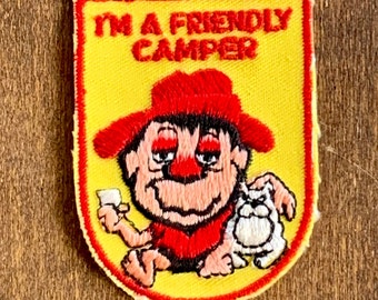 I'm a Friendly Camper Vintage Travel Patch by Voyager