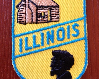 Illinois Vintage Travel Patch