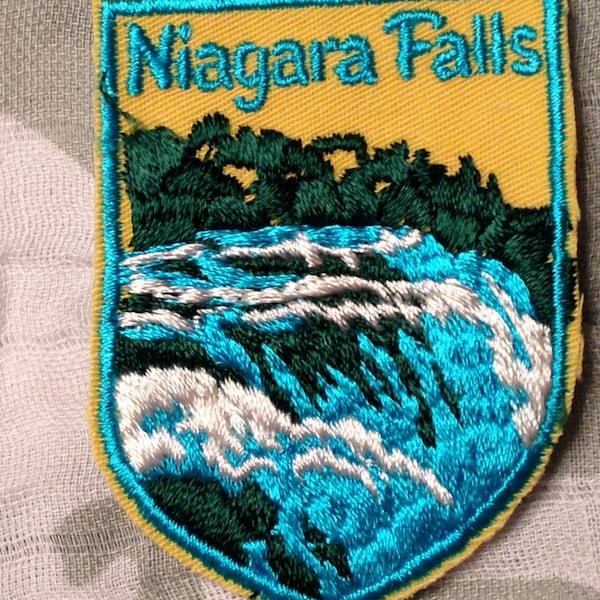 Niagara Falls Vintage Travel Patch by Voyager