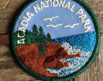 Acadia National Park Maine Vintage Travel Patch