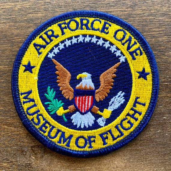 Air Force One Museum of Flight Vintage Souvenir Travel Patch