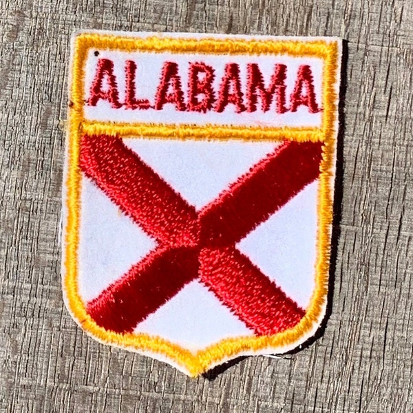 Alabama Small Felt State Flag Patch