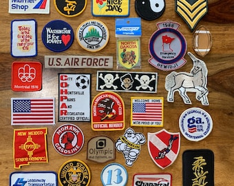 A Batch/Lot of 30 Mixed/Random Vintage Patches