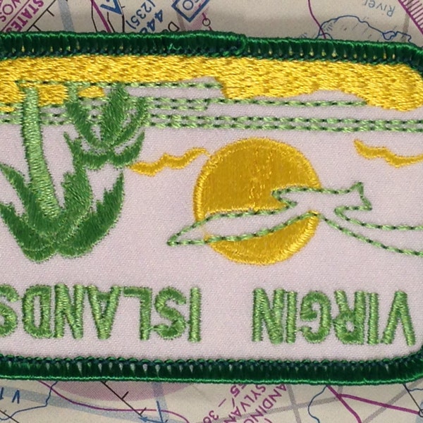 Virgin Islands Vintage Travel Patch