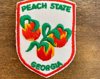 Peach State Georgia Vintage Travel Patch by Voyager