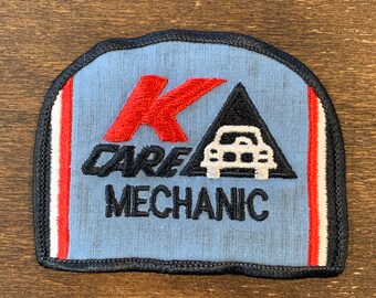K Mart, K Care Mechanic Work Shirt Uniform Patch.